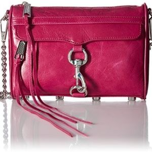 *NWT* Rebecca Minkoff Mini Mac Crossbody in Beet (Hot Pink) Leather*RARE FIND*